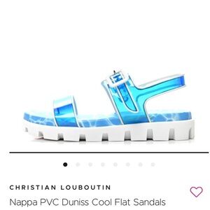 Christian Louboutin duniss flats sandals size 9 nwt